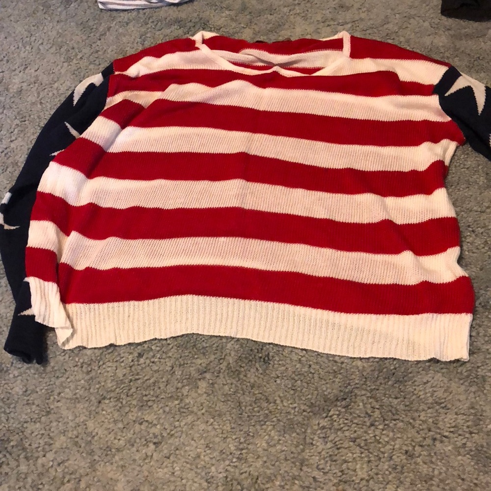 American Flag sweater